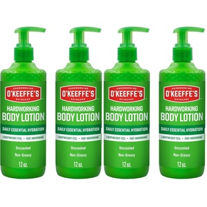 image:imageOKeeffes Hardworking Body Lotion 12 oz Pump FragranceFree Formula12 Ounce Pack of 4