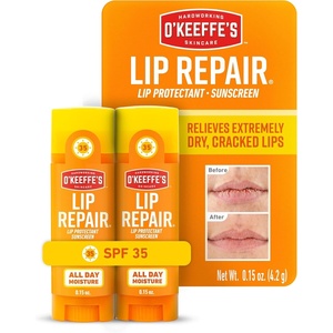 image:imageOKeeffes Lip Repair SPF 35 Balm Moisturizer for Cracked Lips 3Pack015 Fl Oz Pack of 2