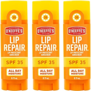 image:imageOKeeffes Lip Repair SPF 35 Balm Moisturizer for Cracked Lips 3Pack015 Fl Oz Pack of 3